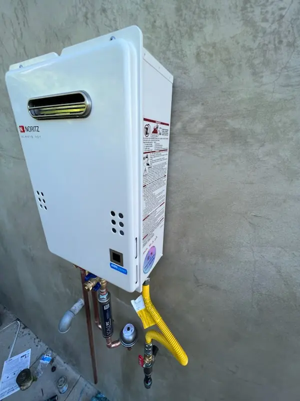 Tankless water heater installation for Bastogne Gables homes